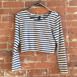 H&M LONG SLEEVE CROP